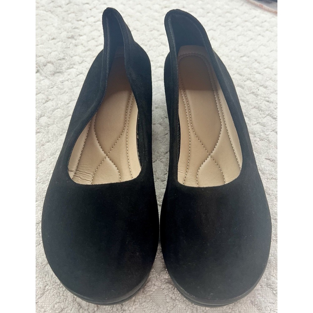 Fashion womens black slip on‎ shoes size 41